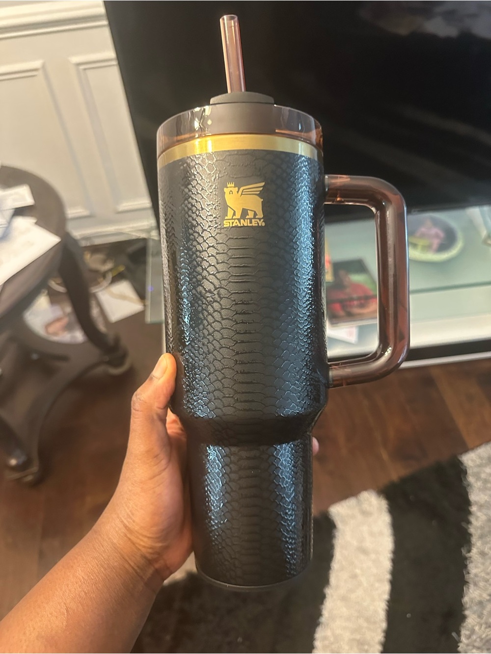 Stanley Black Snakskin 40oz Quencher